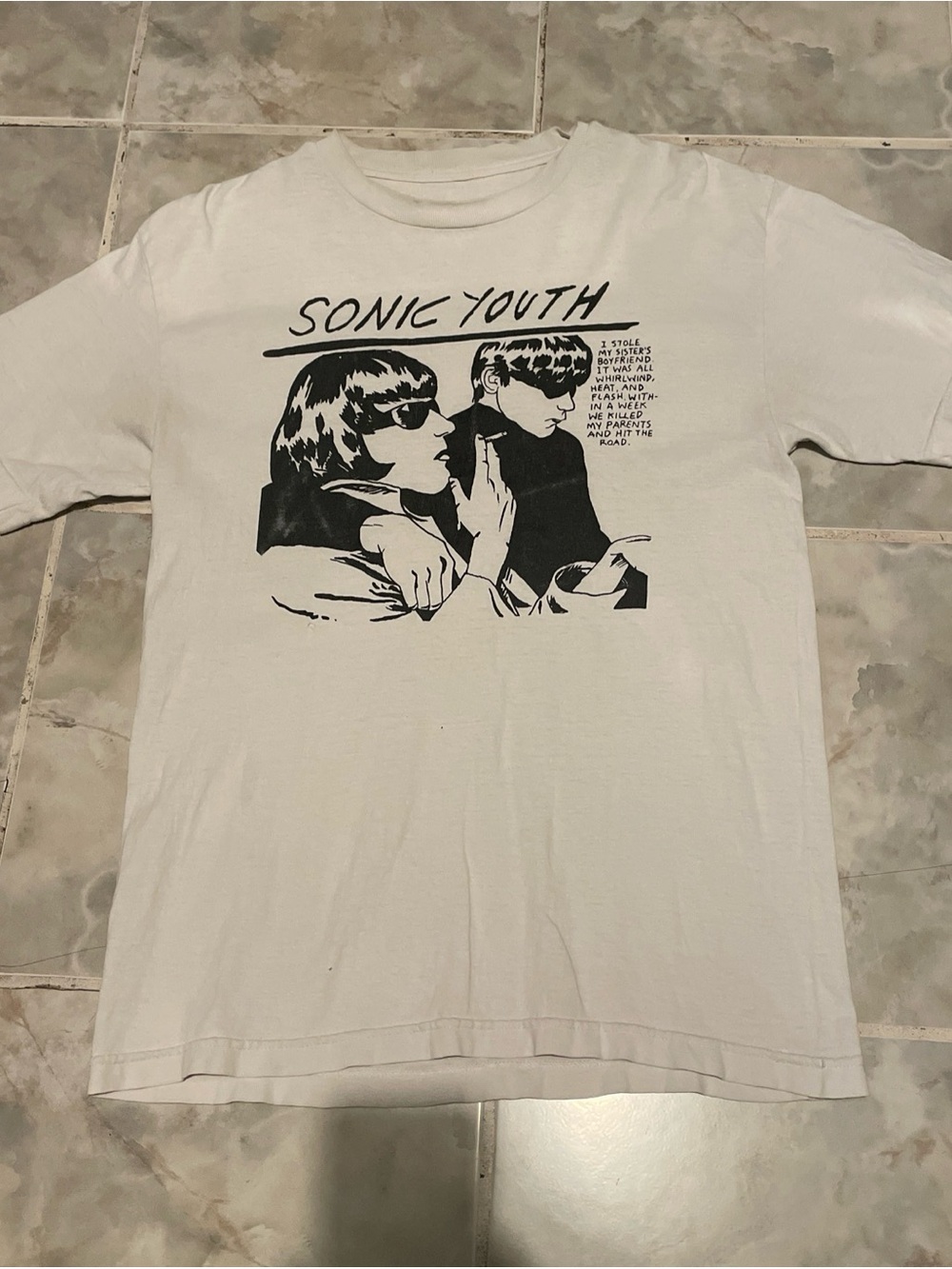 Vintage Sonic Youth Goo T-Shirt Pettibon Dirty Gracias Tour Y2K SZ M/L